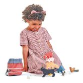 Tender Leaf Toys ของเล่นไม้ ของเล่นเสริมพัฒนาการ ชุดสัตว์เลี้ยงในฟาร์ม Stacking Farmyard
