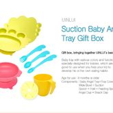 Suction Baby Angel tray Gift box -  Berry Pink (ชุดกล่องของขวัญจานชามดูดโต๊ะ) 100% BPA Free