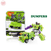 หุ่นยนต์แปลงร่าง รถบรรทุกดั๊ม ( DUMPER ) 04 สีเขียว ทรานฟอร์เมอร์ Transformers Robot รถแปลงร่าง