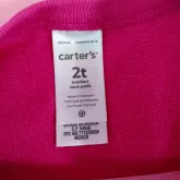 Carter's ชุดเดรสกระโปรงแขนยาวสีชมพูเข้มไซส์ 2t