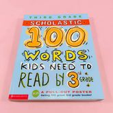  หนังสือ 100 words kids need to read by 3rd grade ฟ้า THIRDGRADE SCHOLASTIC 