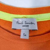 เสื้อยืด paul smith junior ลาย PS PAUL SMITH สีส้ม size 5A 