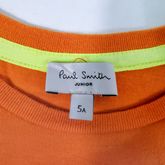 เสื้อยืด paul smith junior ลาย PS PAUL SMITH สีส้ม size 5A 