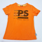 เสื้อยืด paul smith junior ลาย PS PAUL SMITH สีส้ม size 5A 