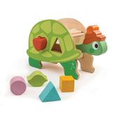 Tender Leaf Toys ของเล่นไม้ ของเล่นเสริมพัฒนาการ บล็อกหยอดรูปทรงเต่าน้อย Tortoise Shape Sorter