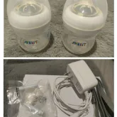 Philips Avent ชุดเครื่องปั๊มนม อิเล็กทรอนิกส์ แบบปั๊มคู่ รุ่นคอมฟอร์ทแอนด์คอนวีเนี่ยน SCF303/01