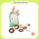 Tender Leaf Toys ของเล่นไม้ ของเล่นเสริมพัฒนาการ ชุดกระต่าย โอเอ็กซ์ Tic Tac Toe