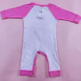 Gerber ชุดหมีแขนขายาวสีชมพูมีรูปหมู 3-6m