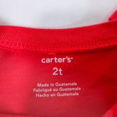 carter's เสื้อยืดแขนยาวสีแดงมีรูปกระต่าย Size2T