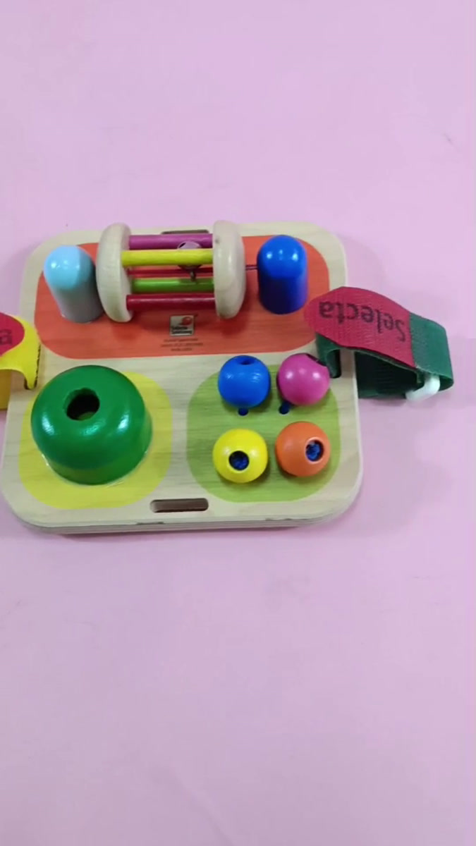 ของเล่นไม้มีเสียงแบบแขวน wooden mini adventure centre activity center bell tavolini