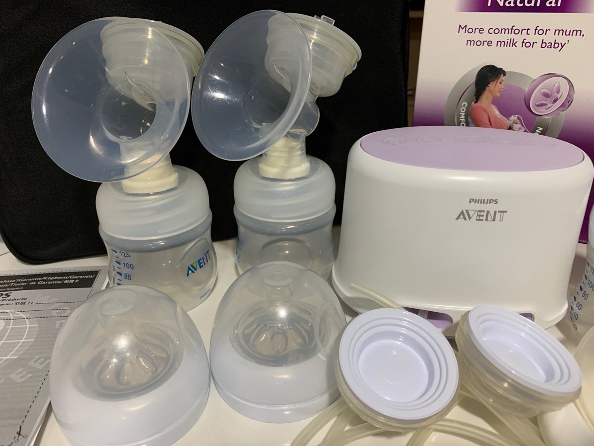 เครื่องปั๊มนม Philip Avent รุ่น philip avent รุ่น  natural comfort breast pump twin electric (ปั๊มคู่) มือสอง