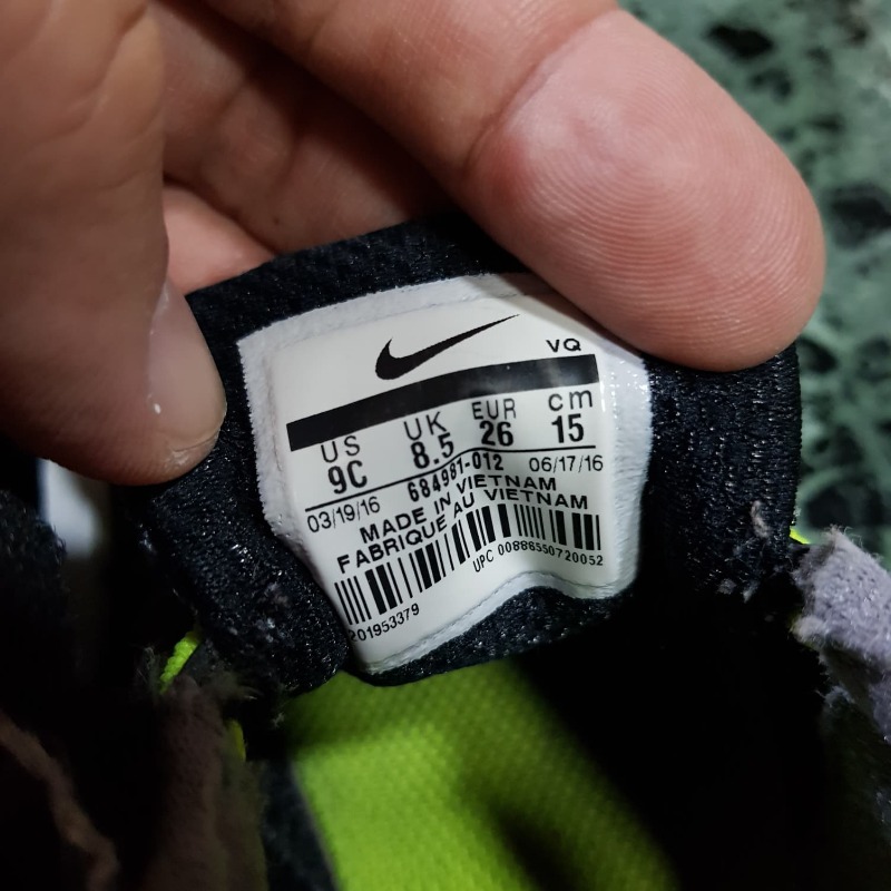 รองเท้าเด็ก Nike สีเทา ขนาด US 9C