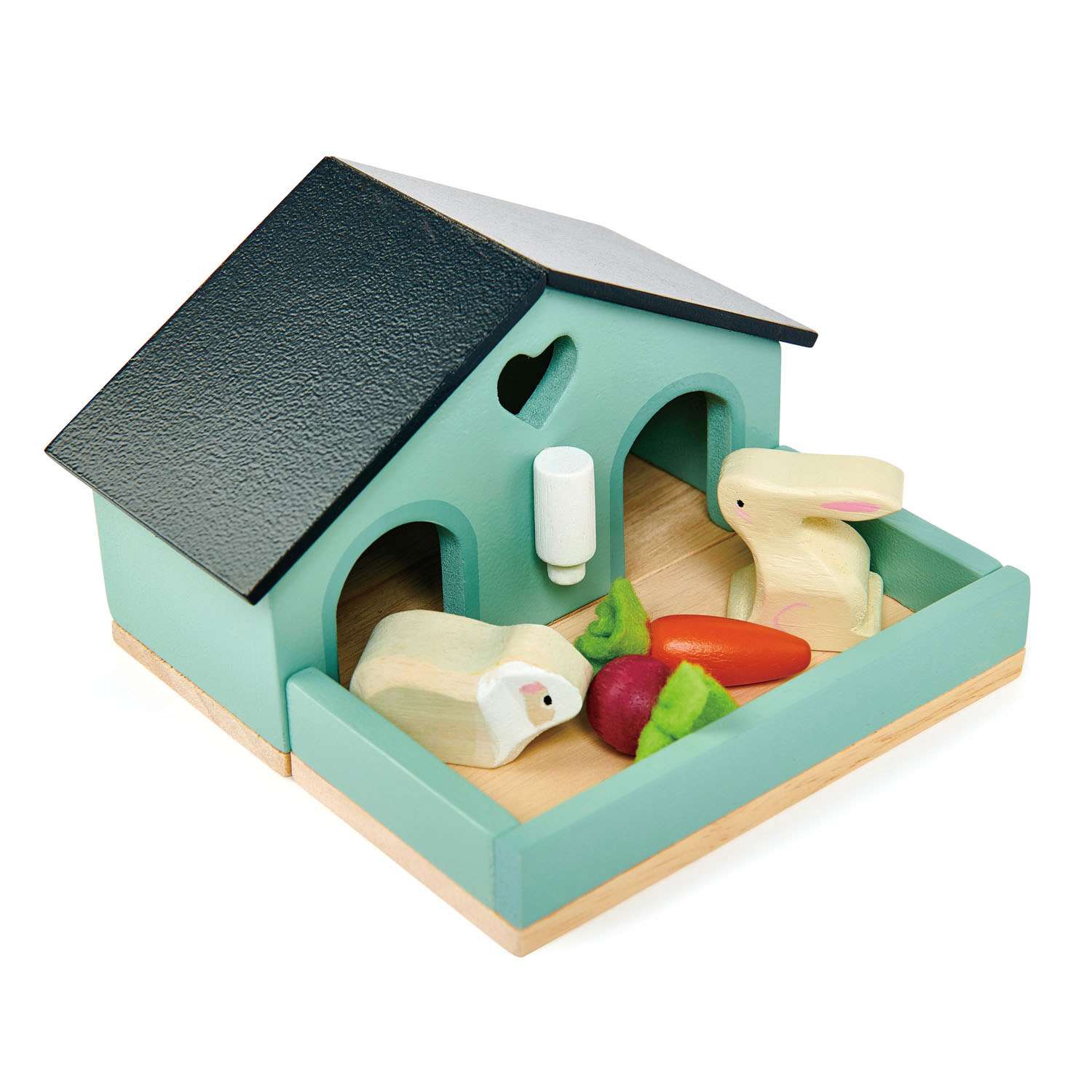 Tender Leaf Toys ของเล่นไม้ บ้านตุ๊กตา ของเล่นบทบาทสมมติ ชุดสัตว์เลี้ยงกระต่าย Pet Rabbit Set