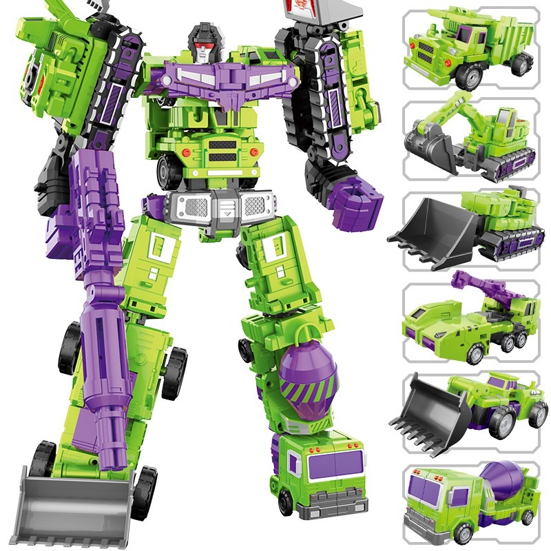 หุ่นยนต์แปลงร่าง รถแบคโฮ (EXCAVATOR) 02 สีเขียว ทรานฟอร์เมอร์ Transformers Robot รถแปลงร่าง