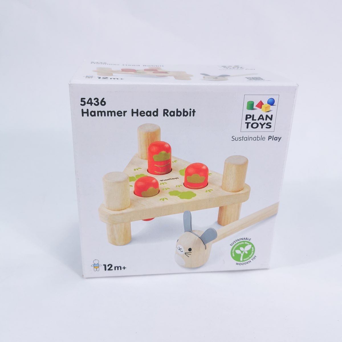 PlanToys HAMMER HEAD RABBIT ของเล่นไม้ค้อนทุบกระต่าย