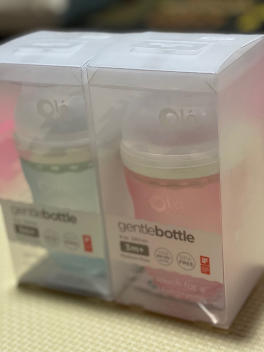 ขวดนม 8oz Olababy แพ็คคู่(2ขวด) 2สี