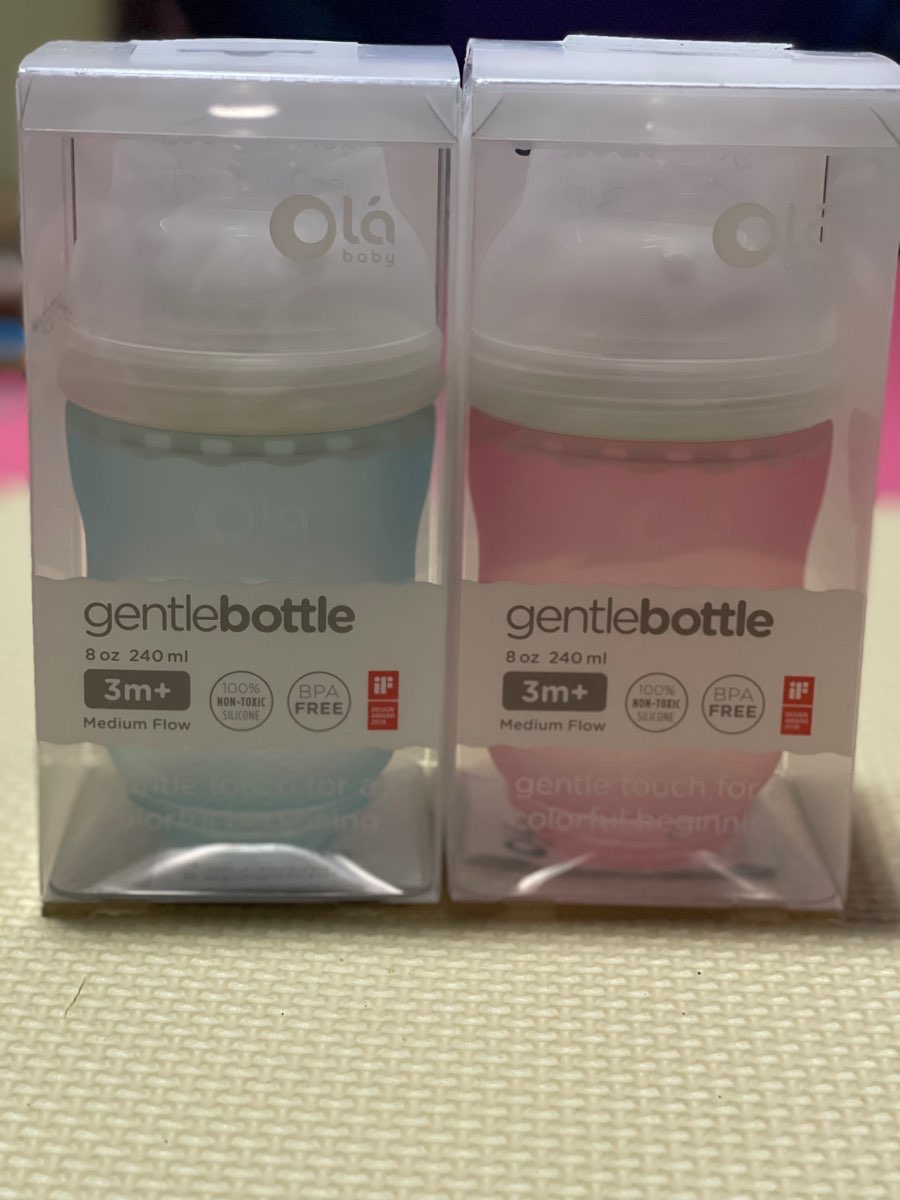 ขวดนม 8oz Olababy แพ็คคู่(2ขวด) 2สี
