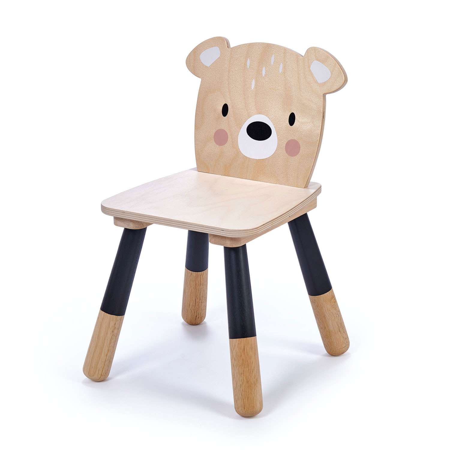 Tender Leaf Toys เฟอร์นิเจอร์เด็ก เฟอร์นิเจอร์ไม้ เก้าอี้ลายหมีน้อย Forest Bear Chair