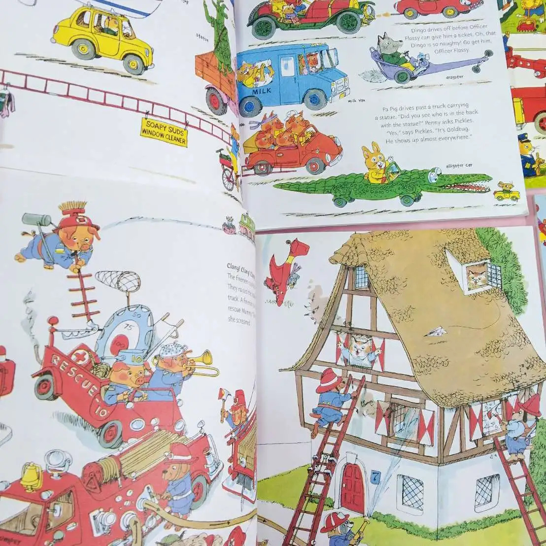 หนังสือปกอ่อนเล่มใหญ่ Richard Scarry 's Best Collection Ever! 10 เล่ม 