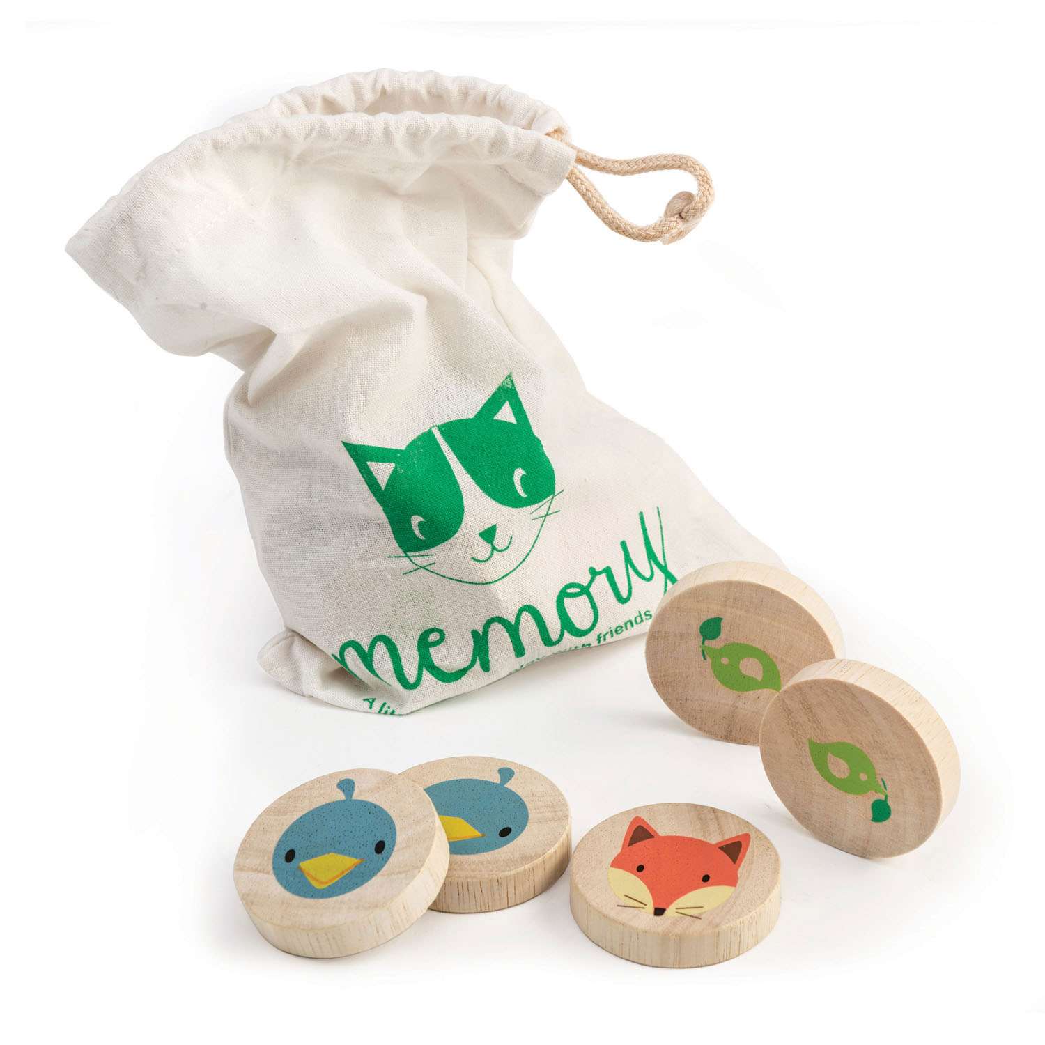 Tender Leaf Toys ของเล่นไม้ ของเล่นเสริมพัฒนาการ เกมจับคู่แมวเหมียว Clever Cat Memory Game