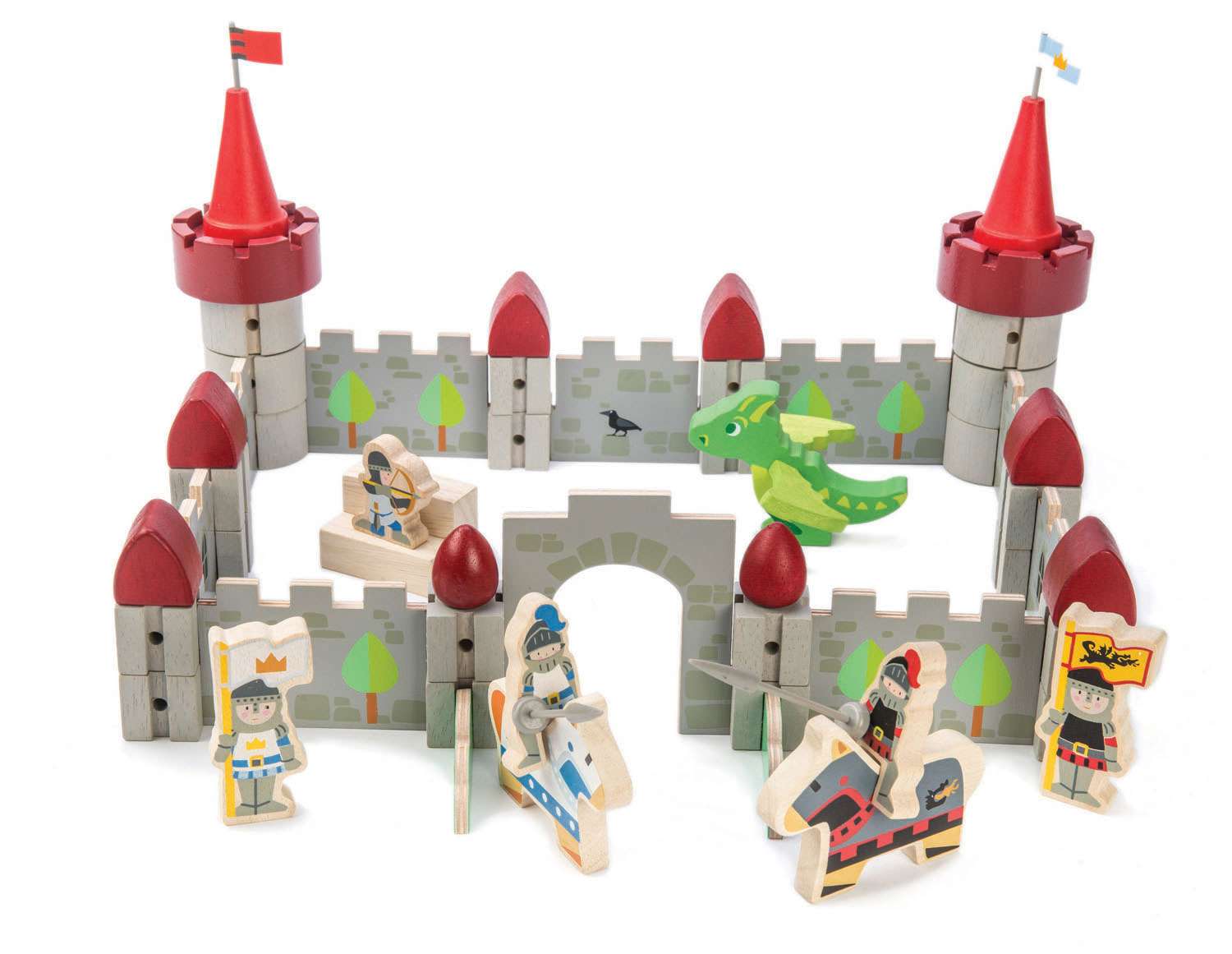 Tender Leaf Toys ของเล่นไม้ ของเล่นเด็ก ปราสาทมังกร Dragon Castle