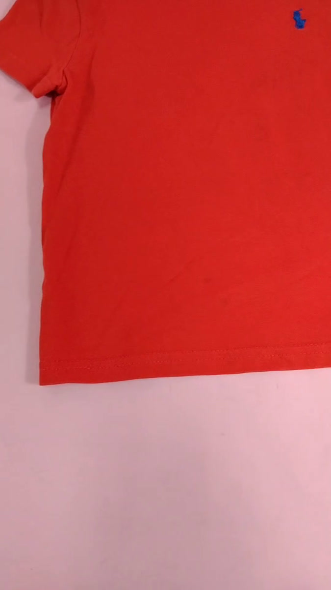 Polo เสื้อยืดแขนสั้นสีแดง ไซส์18m