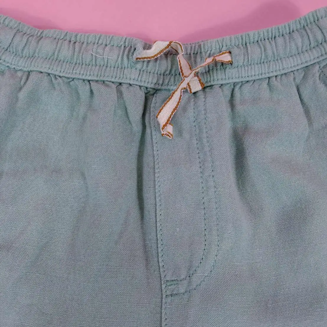 ZARA กางเกงผ้าฝ้ายขายาวสีเขียวไซส์ 4-5y