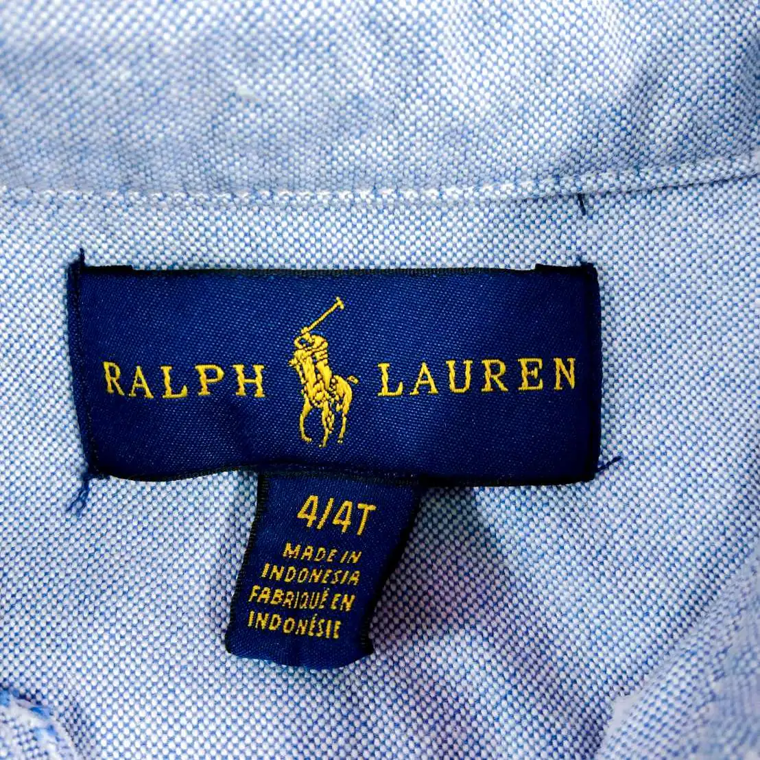 RALPH LAUREN เสื้อเชิ้ตแขนยาวไซส์ 4/4T 