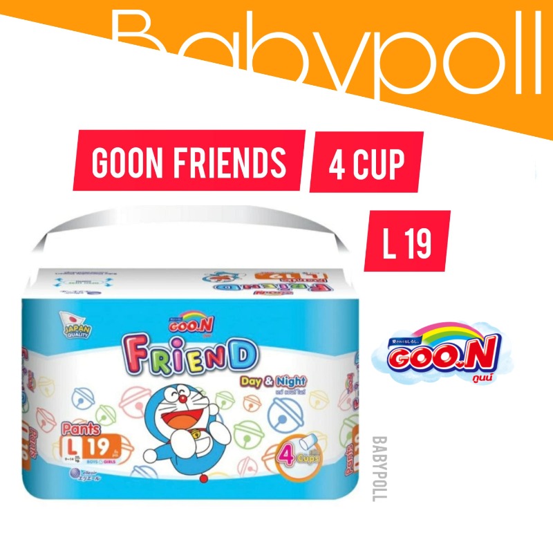 [ไซส์L]​ Goon friends โฉมใหม่โดเรมอน ราคาถูก​ กูนเฟรน​ 4 แก้ว​ กูนโดเรมอน​