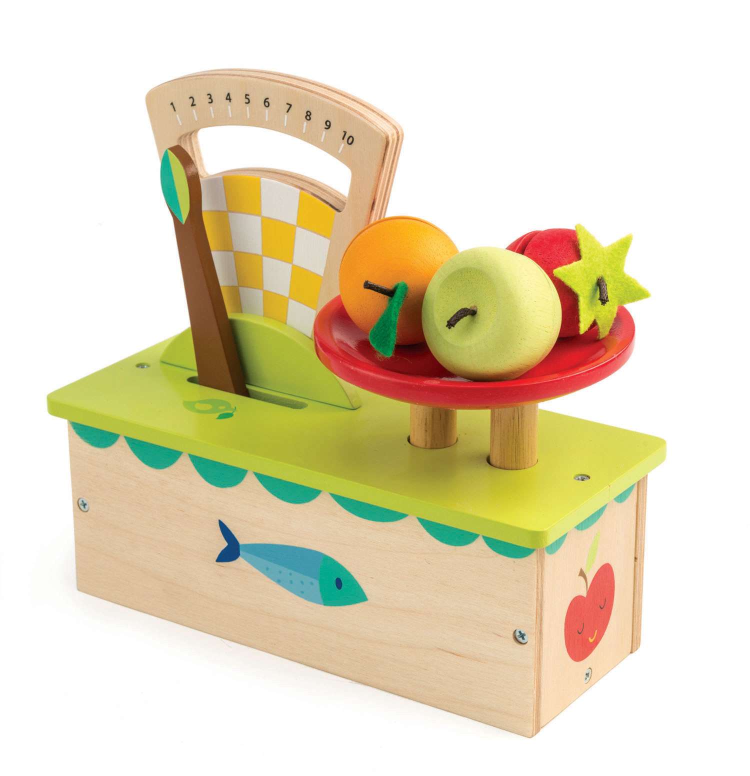 Tender Leaf Toys ของเล่นไม้ ของเล่นบทบาทสมมติ ตาชั่งแสนสนุก Weighing Scales