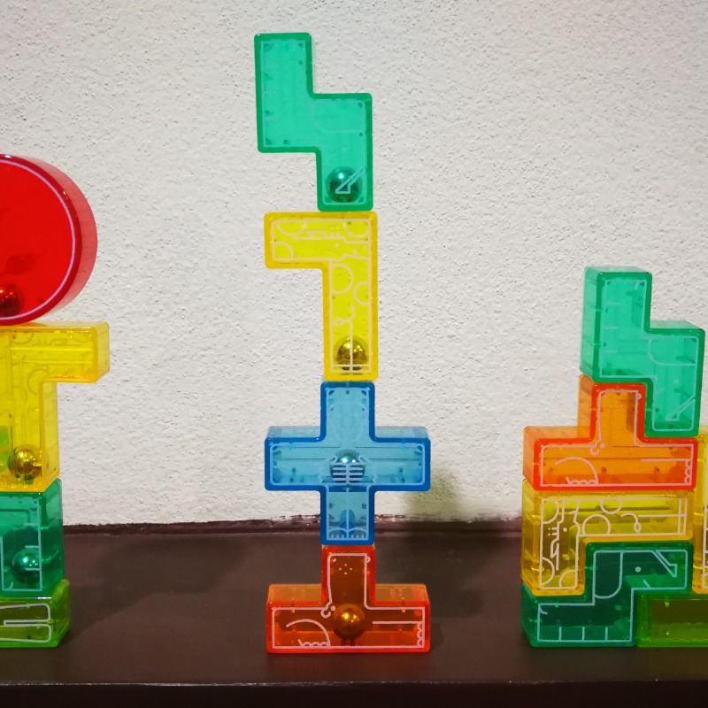 ของเล่น​ บล็อคลูกเหล็กทรง​Puzzle  แบรนด์Benesse  มี14ชิ้น