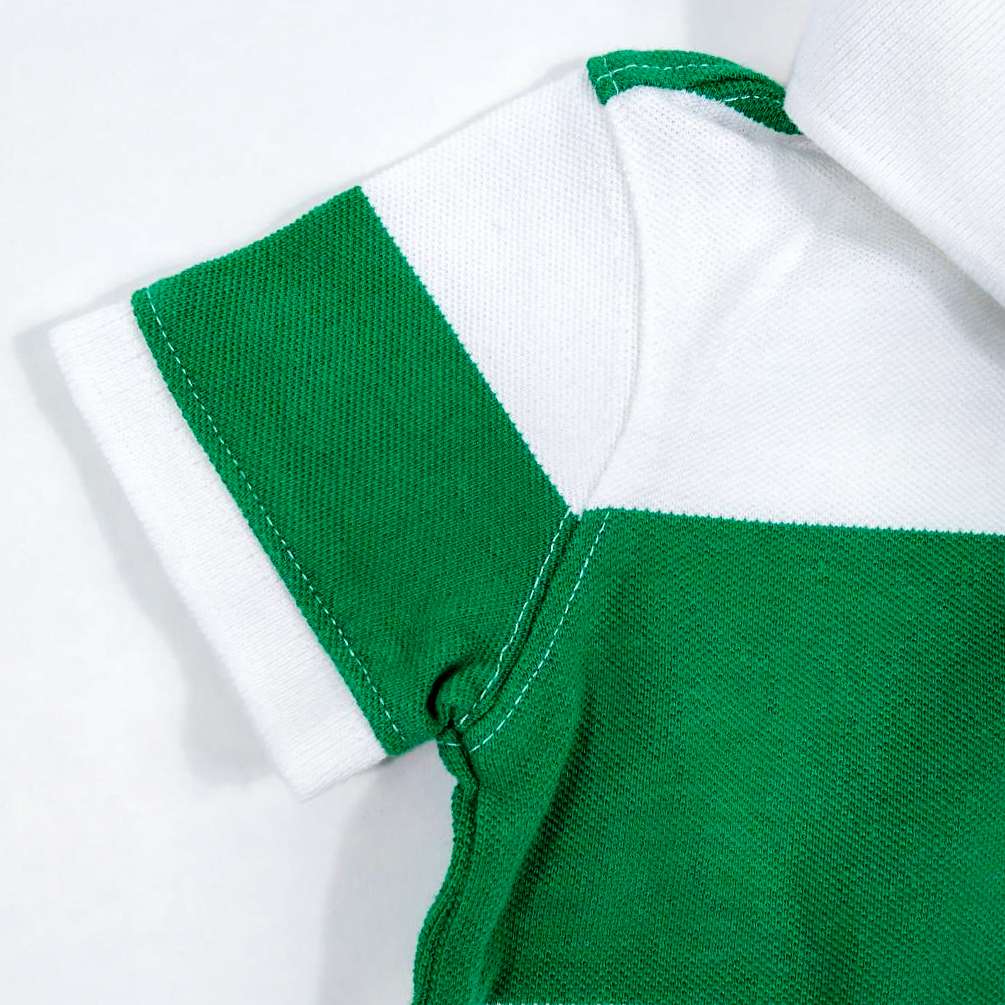 baby Gap เสื้อโปโลคอปกแขนสั้นสีขาว,เขียว 12-18 