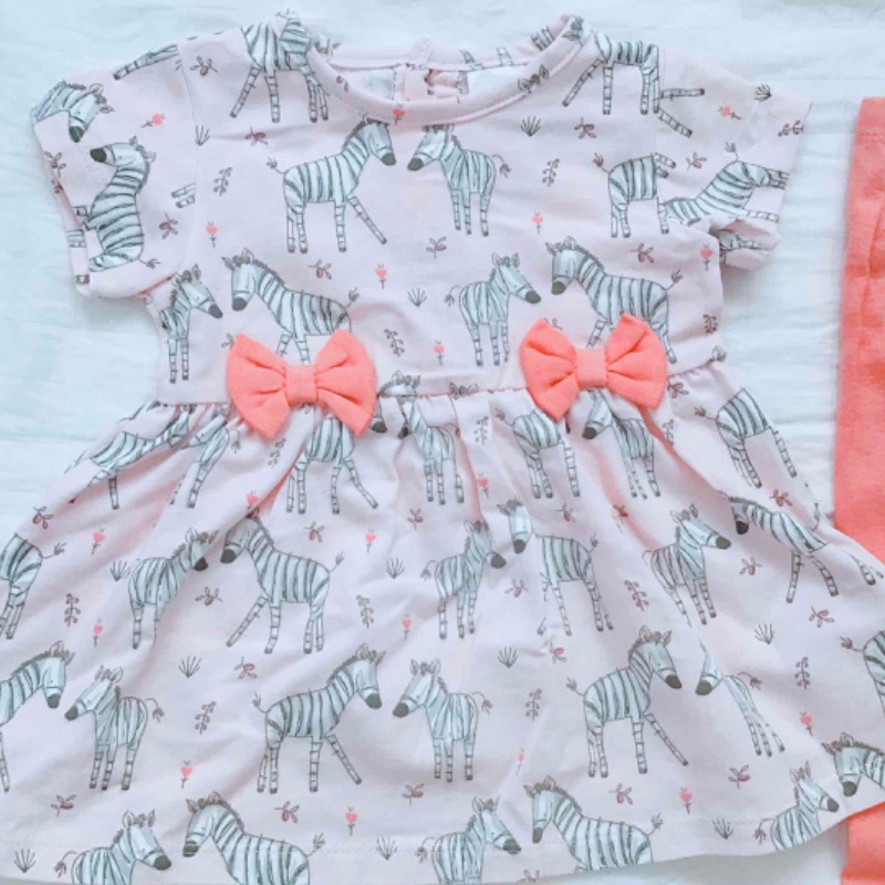 เสื้อผ้าเด็ก ชุดเดรส+กางเกง