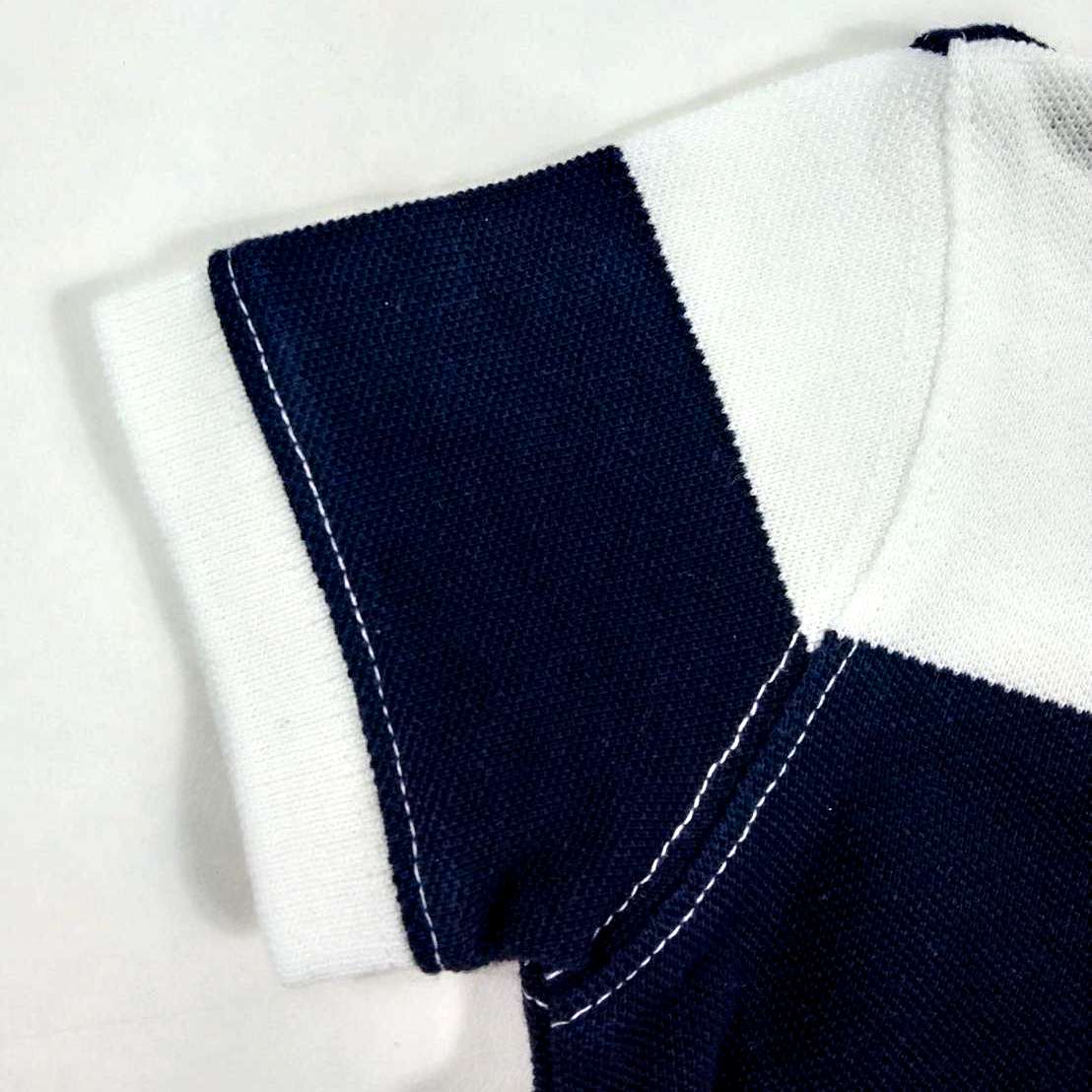 baby Gap เสื้อโปโลคอปกแขนสั้นสีขาว,กรม 6-12m