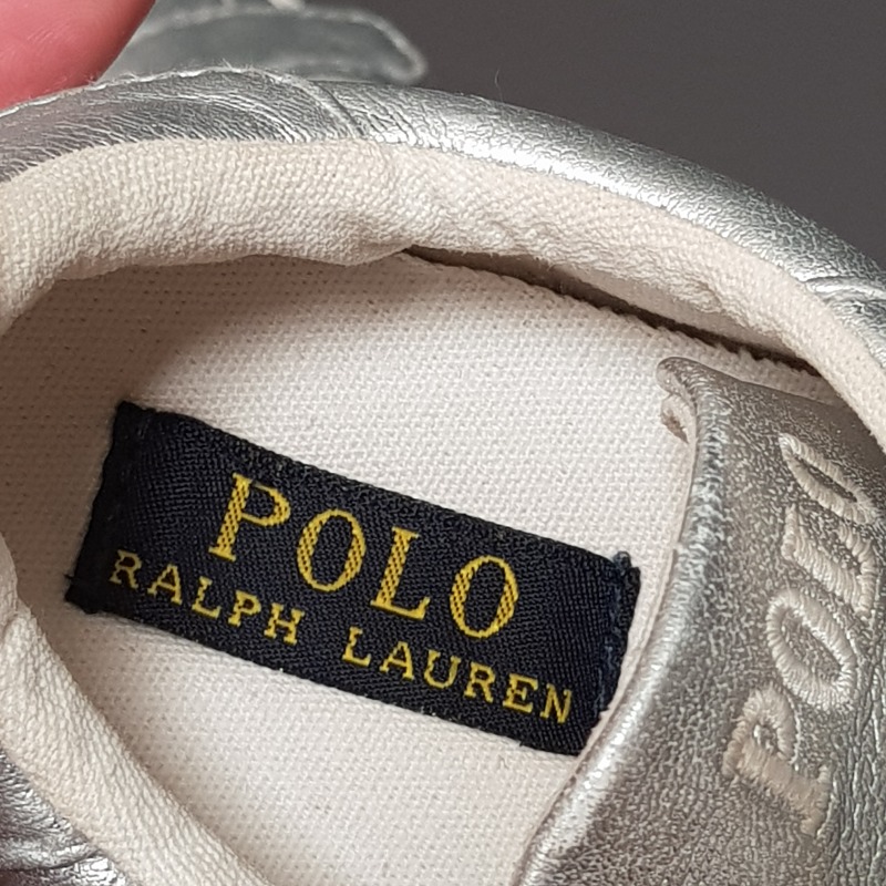 Polo Ralph Lauren ไซส์ 16-17 cm. สีเงิน *ส่งฟรี