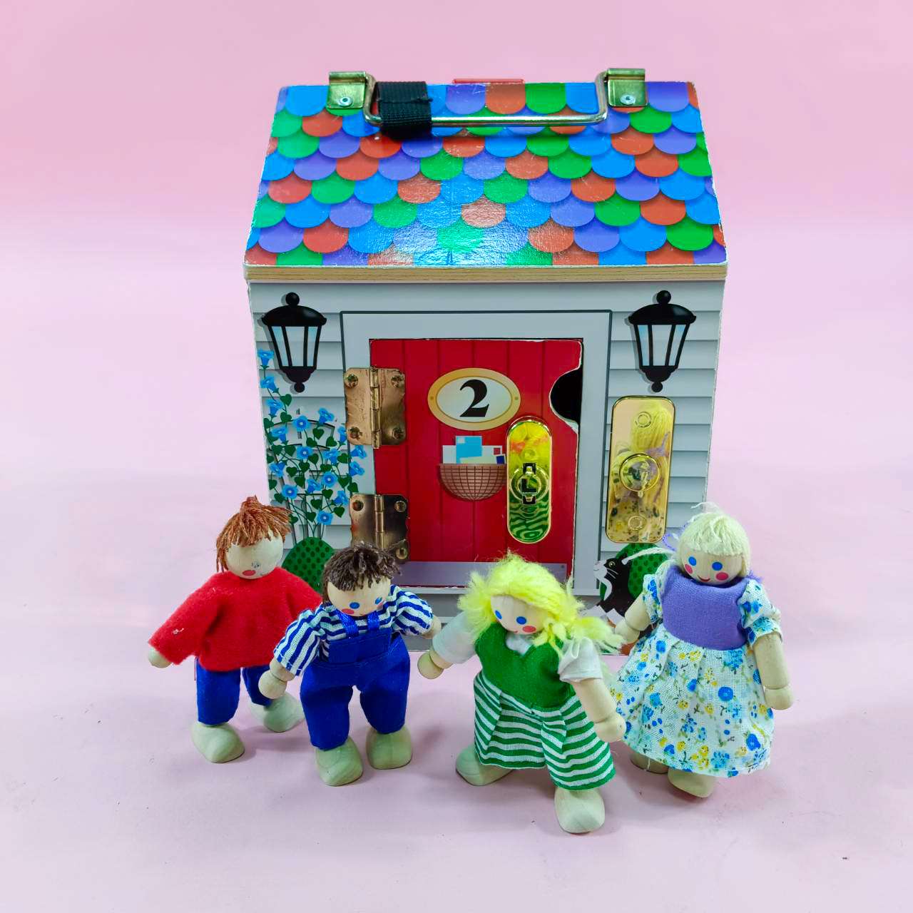 ตุ๊กตา4ตัว+กริ่ง4เสียง รุ่น บ้านตุ๊กตามีกริ่ง 2505 Melissa & Doug Doorbell House