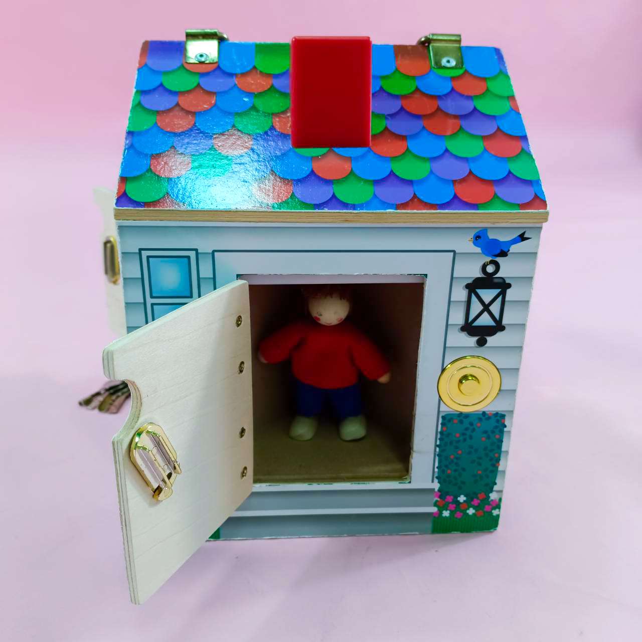 ตุ๊กตา4ตัว+กริ่ง4เสียง รุ่น บ้านตุ๊กตามีกริ่ง 2505 Melissa & Doug Doorbell House