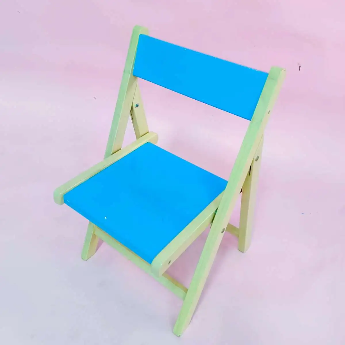 Kitso  ชุดโต๊ะพับ+เก้าอี้พับ โต๊ะเขียนหนังสือสีฟ้า