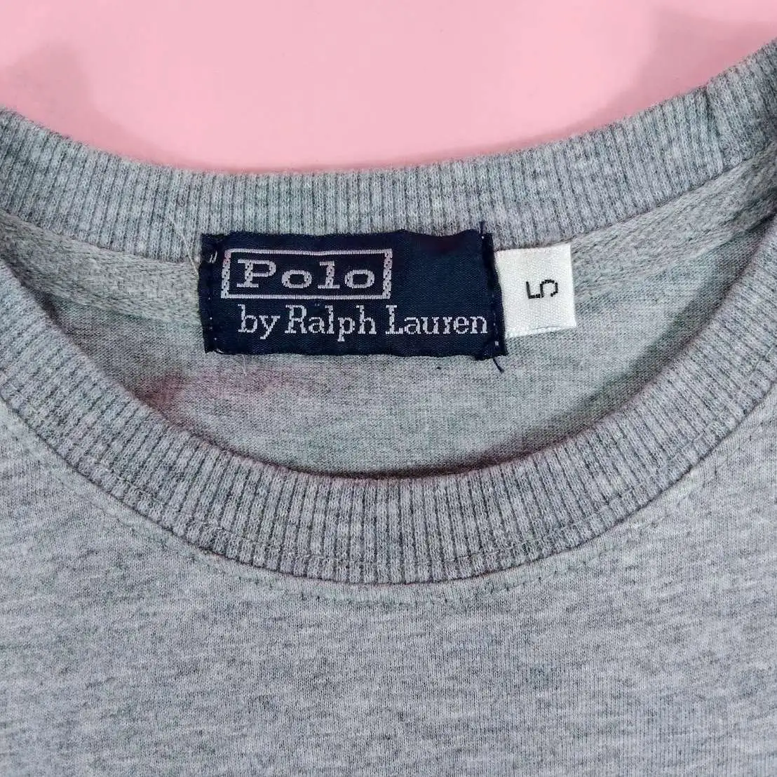 POLO BY RALPH LAUREN เสื้อยืดแขนสั้นสีเทาไซส์ 5 