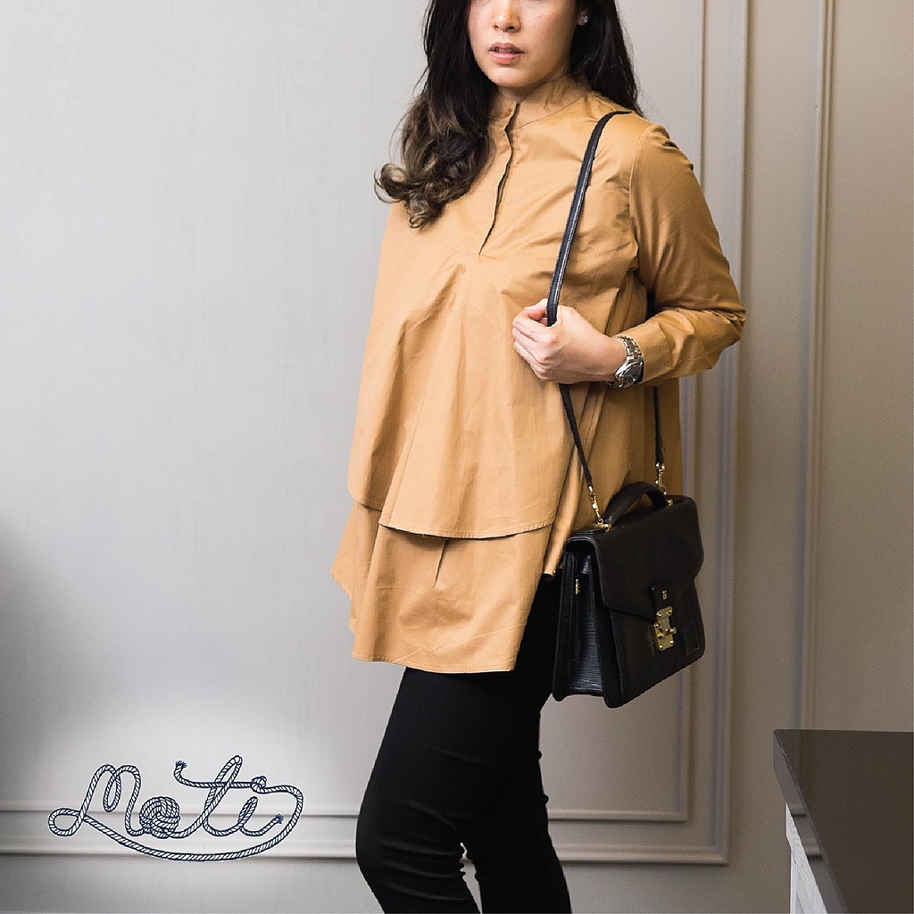 Macaron Collection Shirt (สีน้ำตาล)
