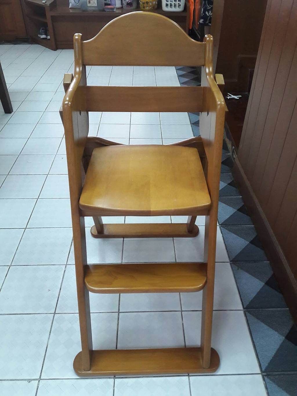 wooden high chair