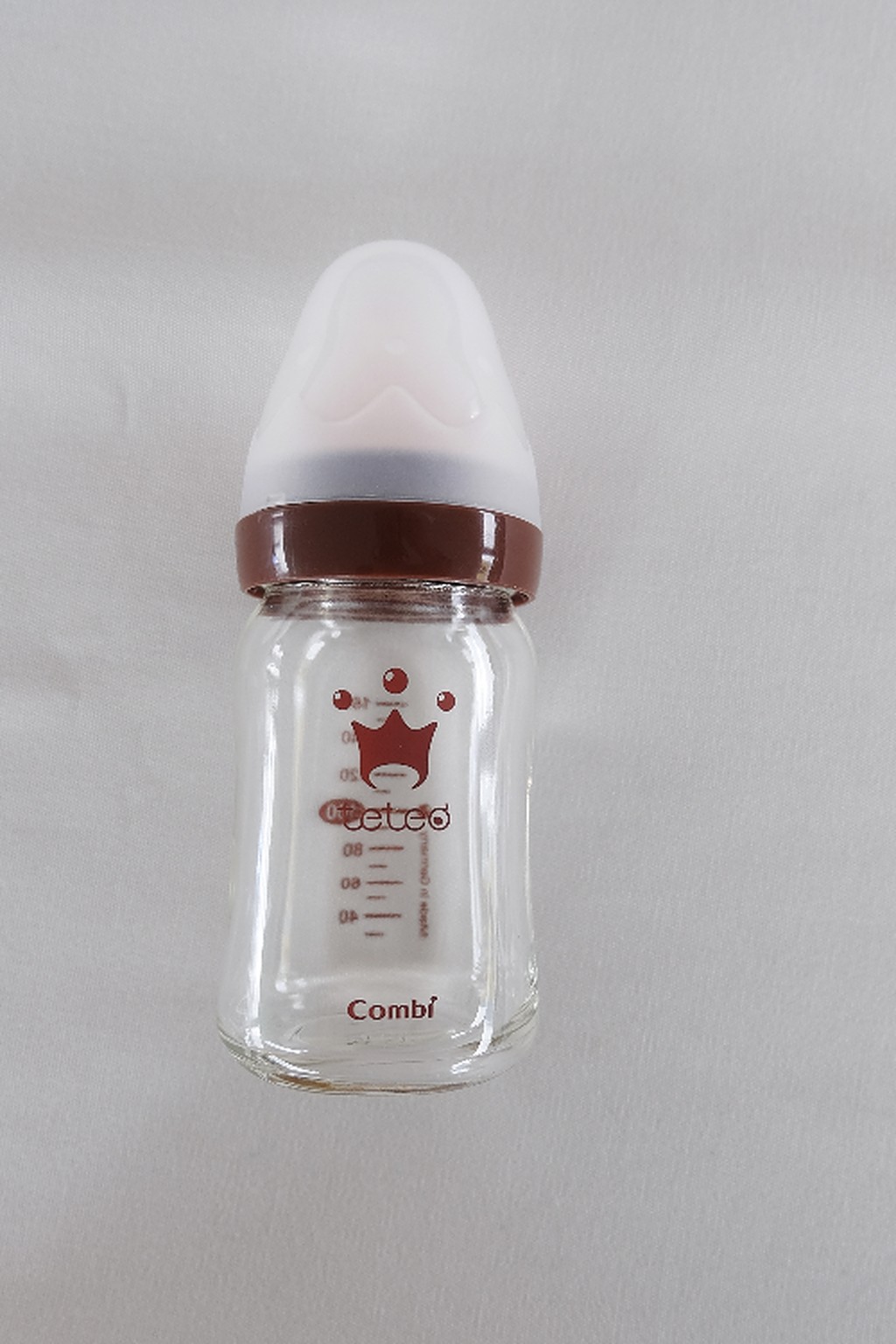 Combi Comb teteo breastfeeding glass bottle