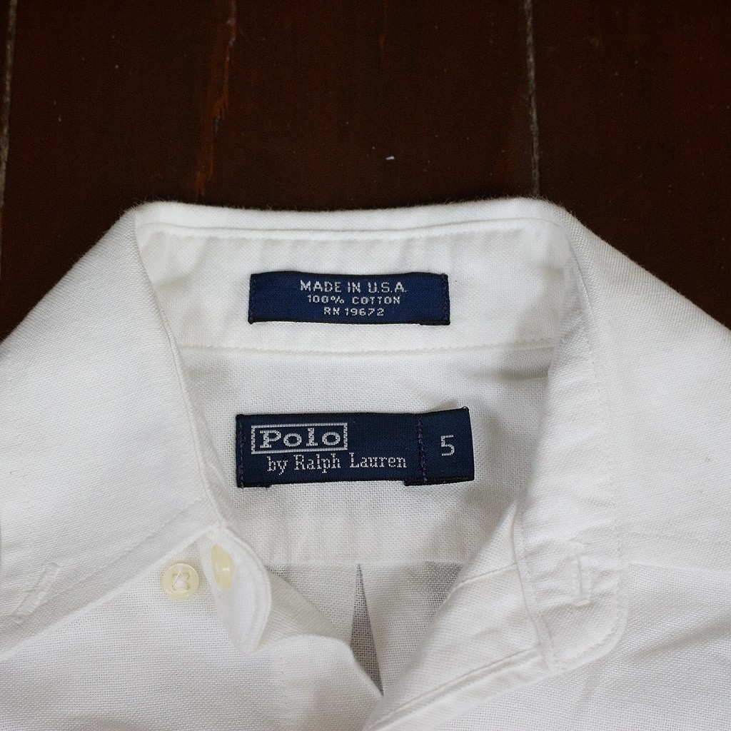 เสื้อเชิ้ตPOLO Ralph Laurenของแท้ Made in USA, สภาพเหมือนใหม่95%