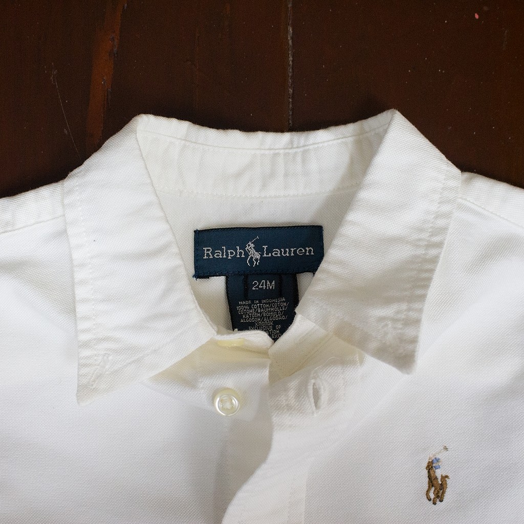 เสื้อเชิ้ตPOLO Ralph Laurenของแท้ Made in USA, สภาพเหมือนใหม่95%