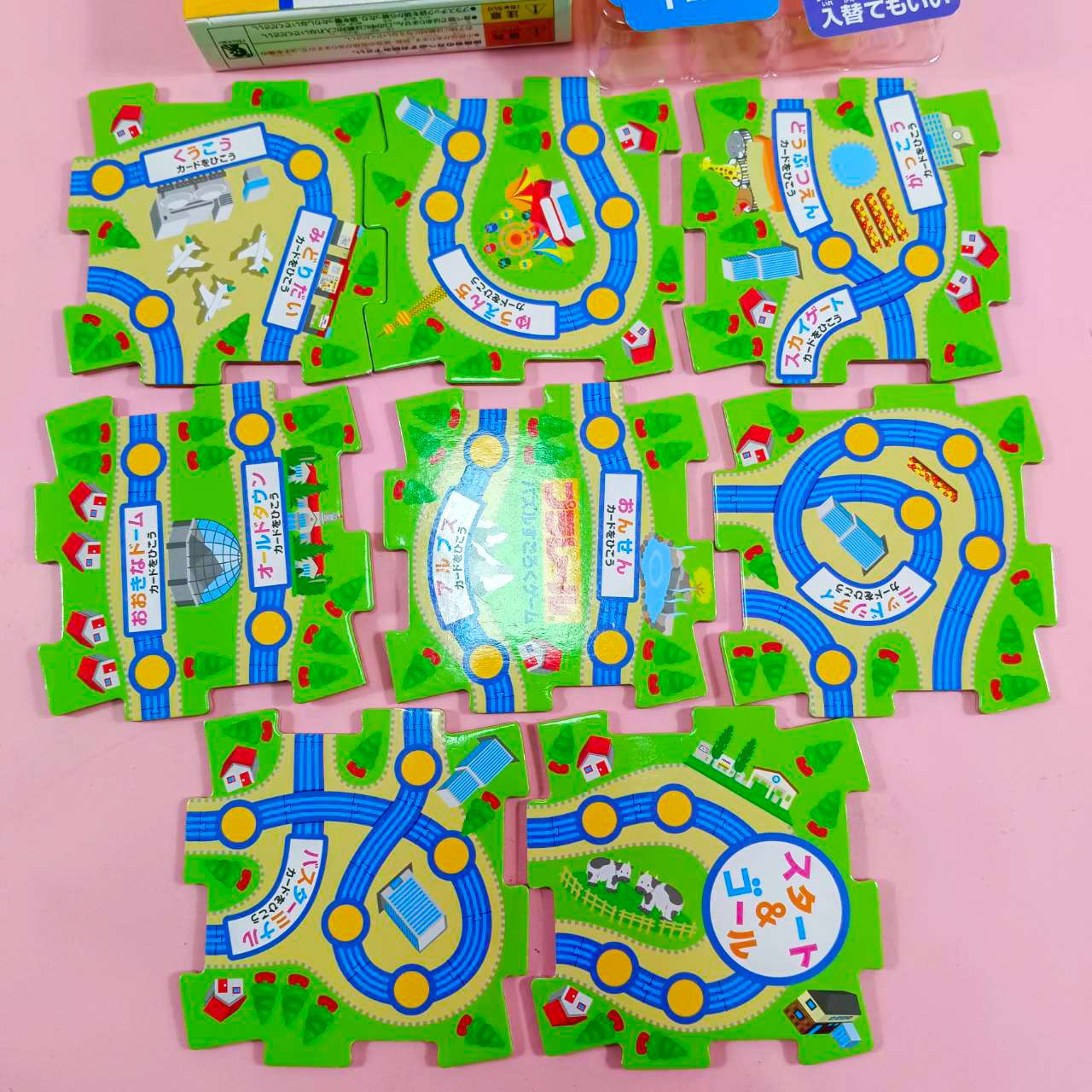 Targa ของเล่นรถไฟพร้อมราง plarail puzzle game