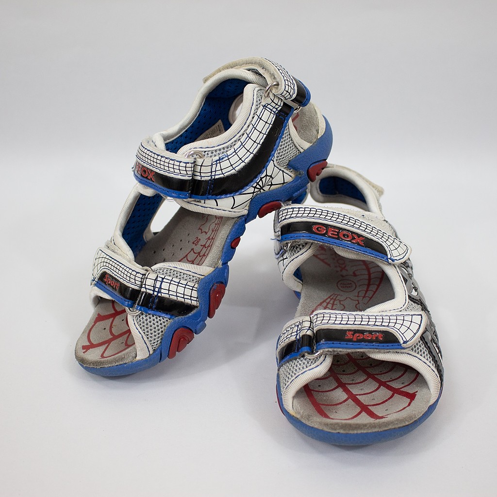 Geox sport Sandal Strike G White/Lt Blue ไซส์ 18.5 CM