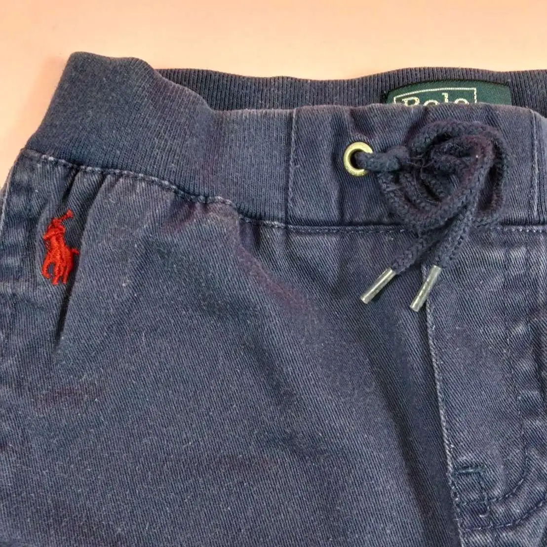 Polo กางเกงขายาวมีกระเป๋าข้างสีกรม ไซส์12m