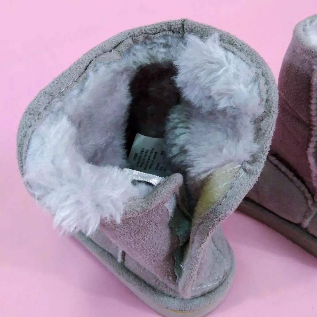 H&M รองเท้าบูทกันหนาวสีเทาไซส์ 6.5 ไม่เคยใส่