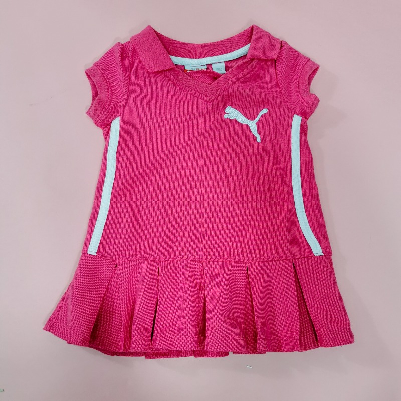 PUMA Kids Baby Girls' Polo Ruffle Dress And Diaper Set