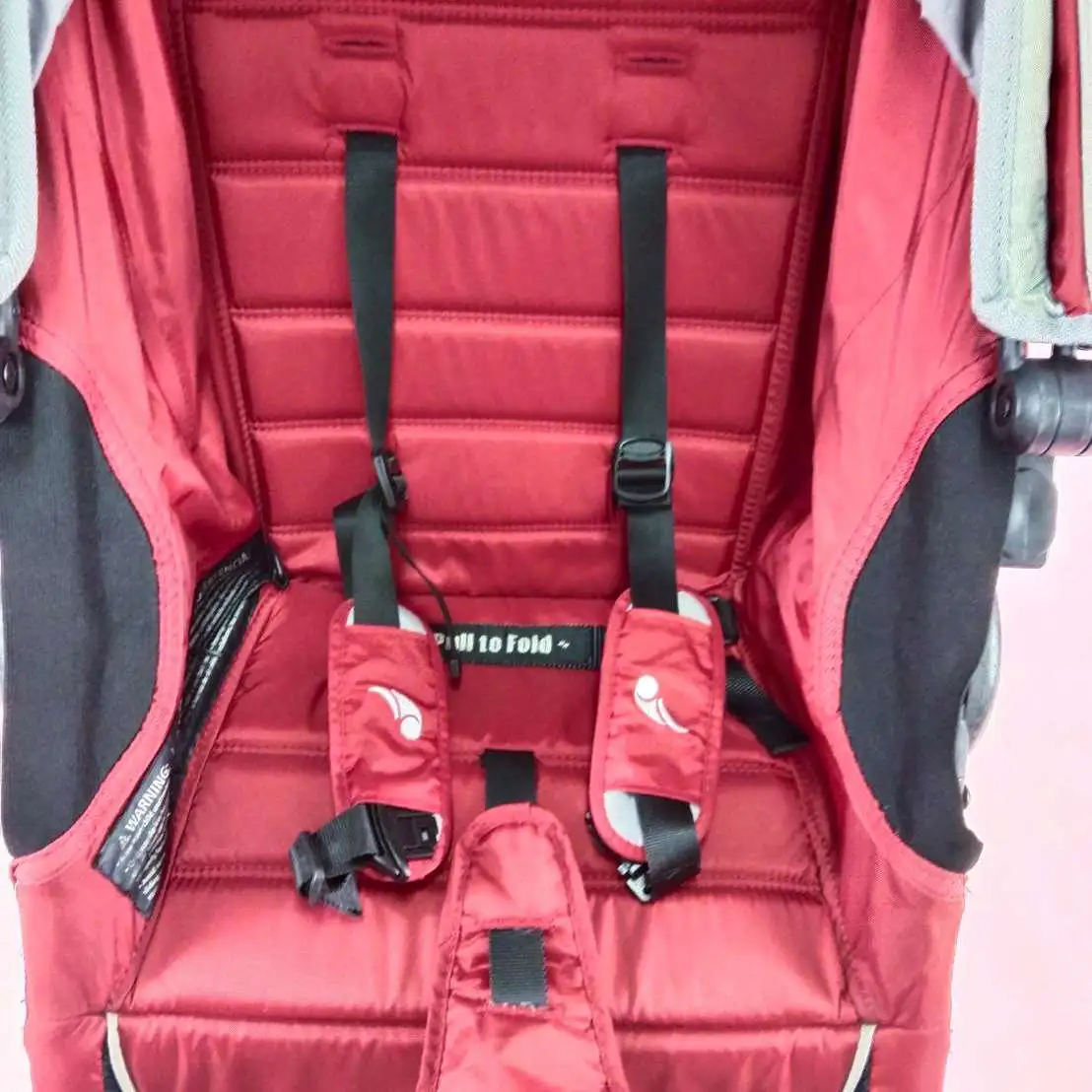 รถเข็นเด็ก Baby jogger city mini สีแดง​ พร้อมถุงใส่​เดินทางบนเครื่องบิน​ และถุงตาข่ายคลุมกันยุง